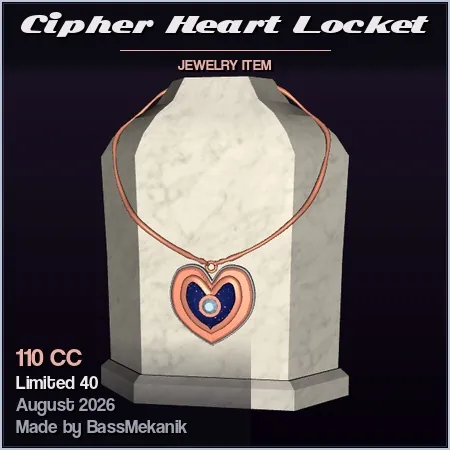 Cipher Heart Locket by BassMekanik