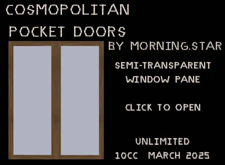 Cosmo Pocket Doors(10){1201} by Morning.star