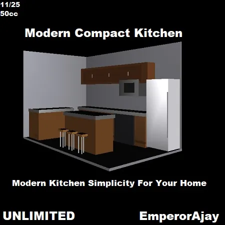 ModernCompactKitchen(50){0703} by EmperorAjay