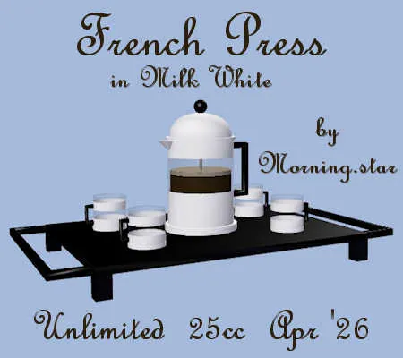 French Press White(25)[0417] by Morning.star
