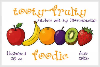 Foodie 8 Kitchen Mat(20)[0616] by Morning.star