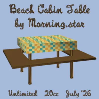 Cabin Table(20)[0714] by Morning.star