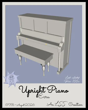 Upright Piano - Ecru(100)[0807] by LSS