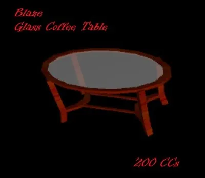 Glass Table(200){0417} by Blaze