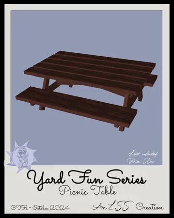 YardFun Picnic Table(50){0531} by LSS