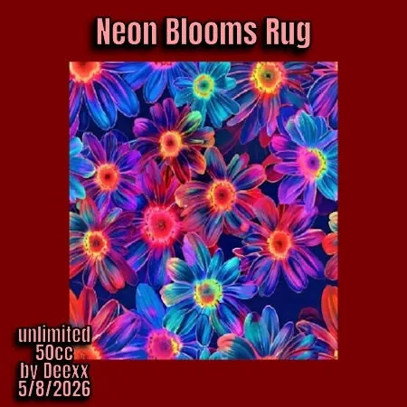 Neon Blooms Rug by deexx