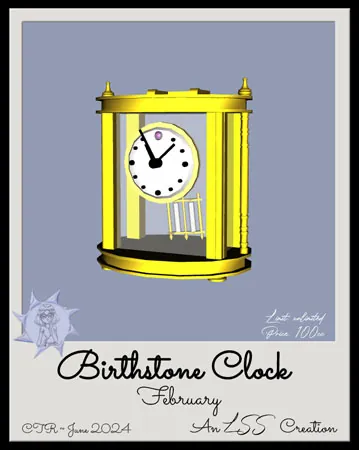 Birthstone Clock Feb(100)[0628] by LSS