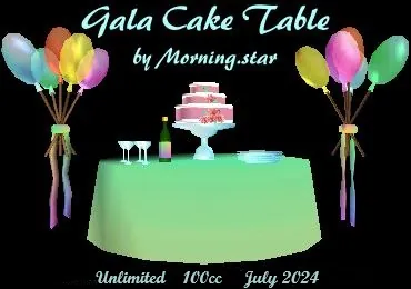Gala Cake Table(100){1031} by Morning.star