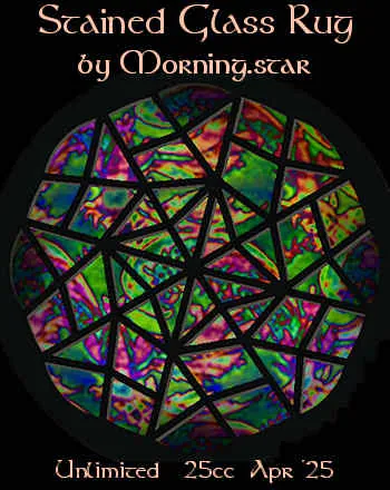 Stained Glass Rug(25)[0422] by Morning.star